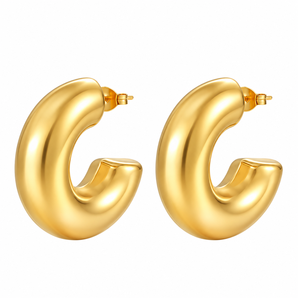 chunky hoop earring