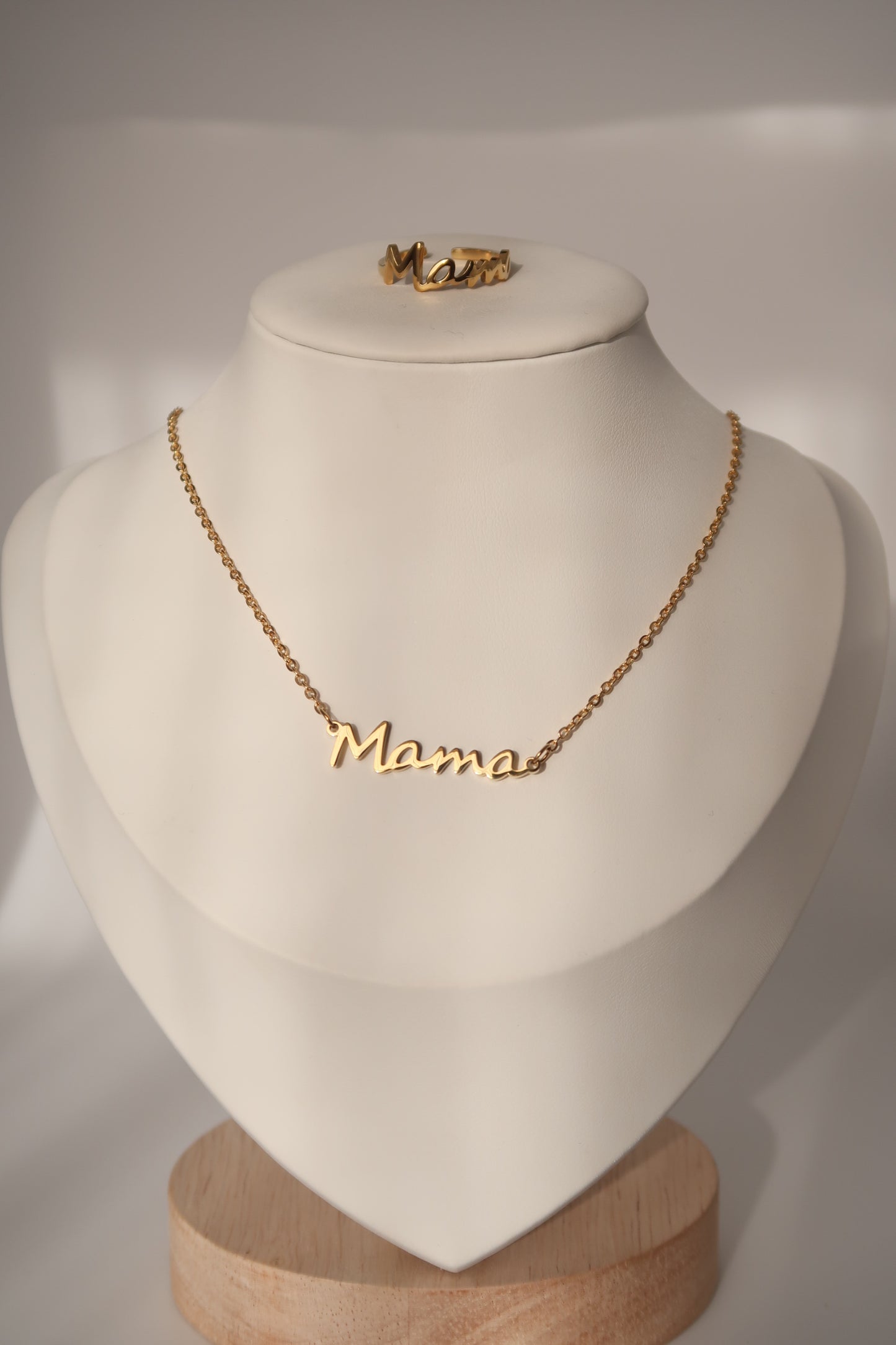 Mama Necklace + Ring Set