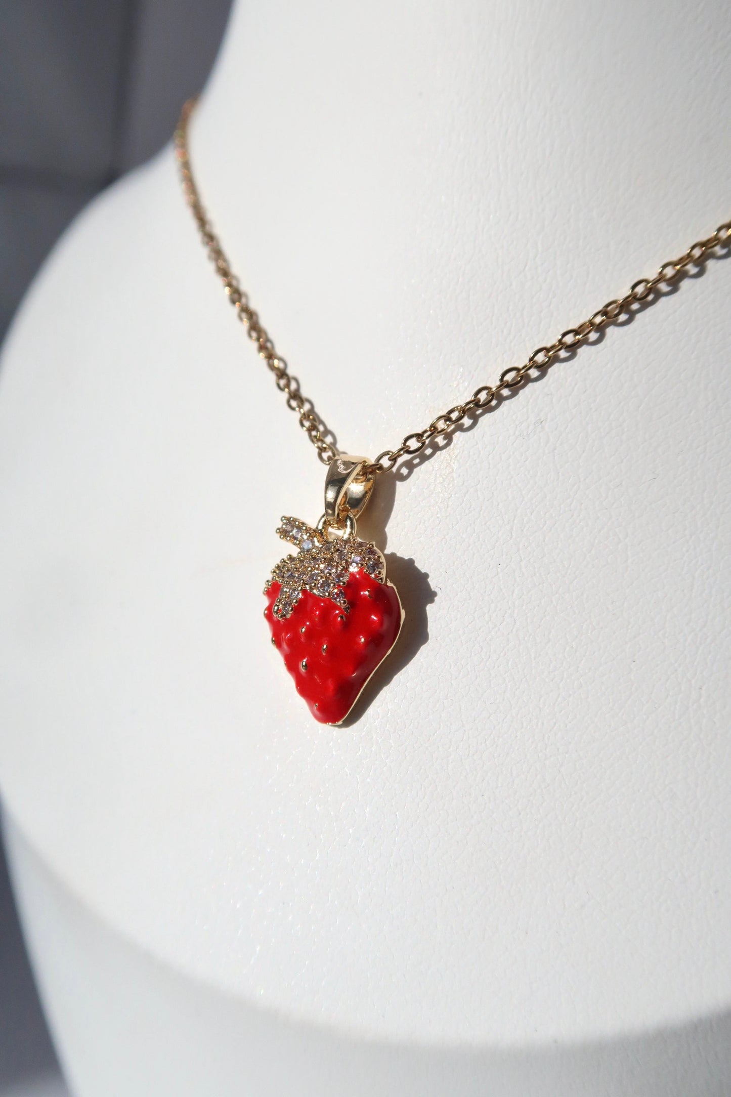 Sweetheart Strawberry Necklace
