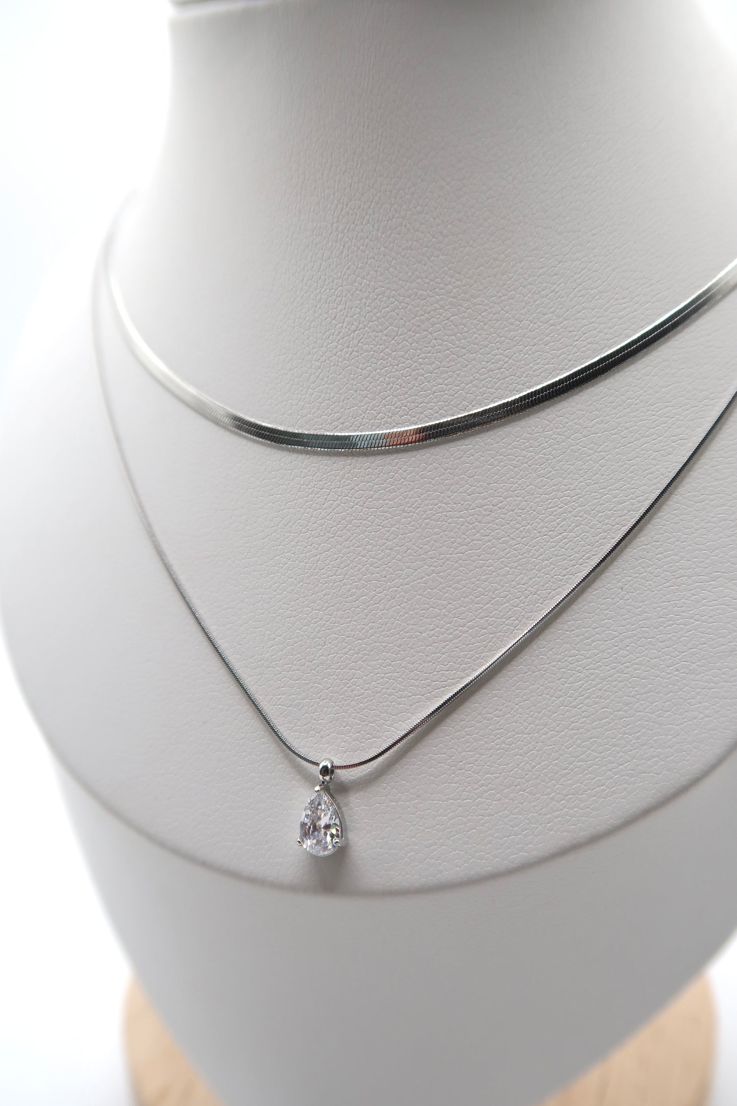 Paola Layered Necklace Silver