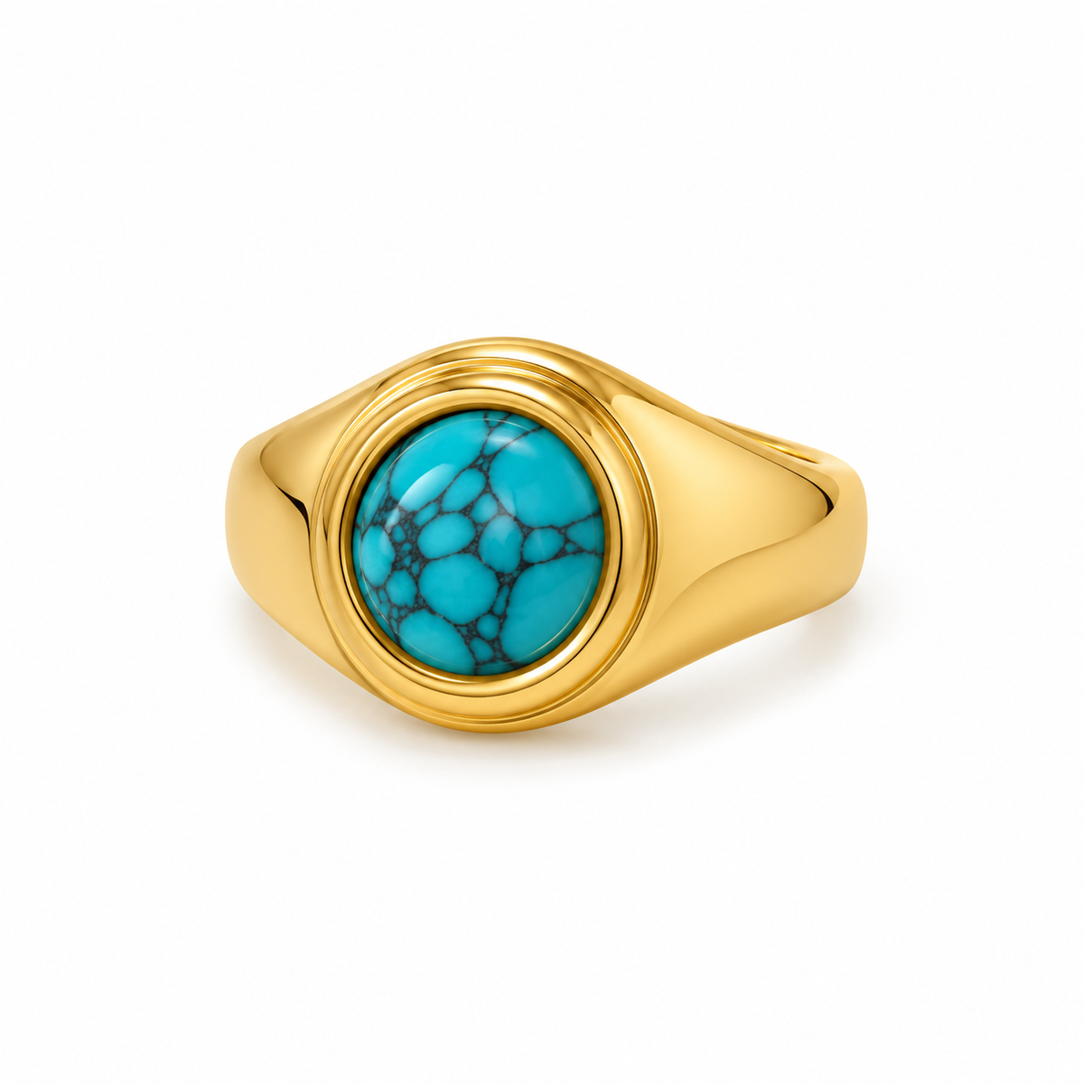 turquoise marble ring