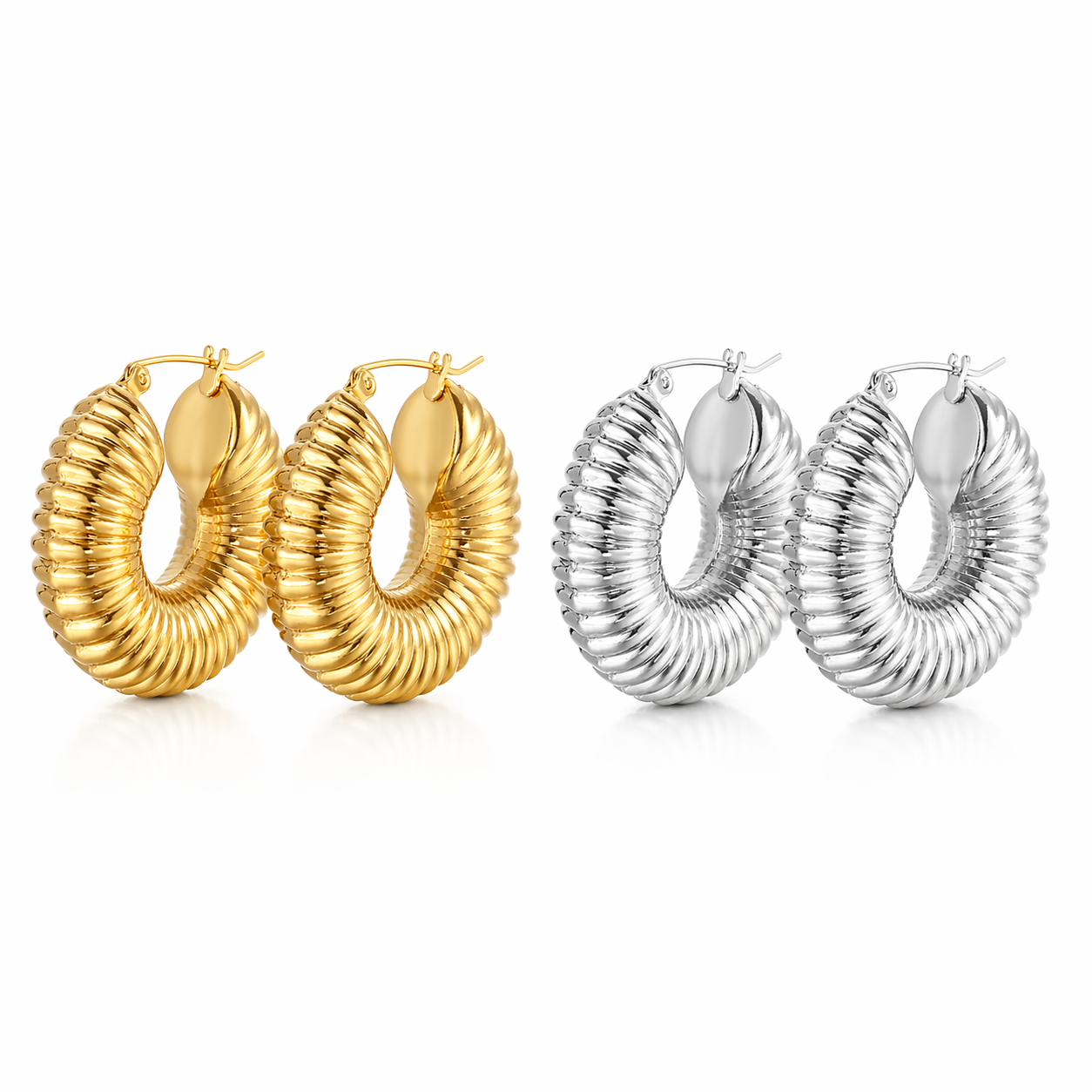 Pauline Ribbed Earrings