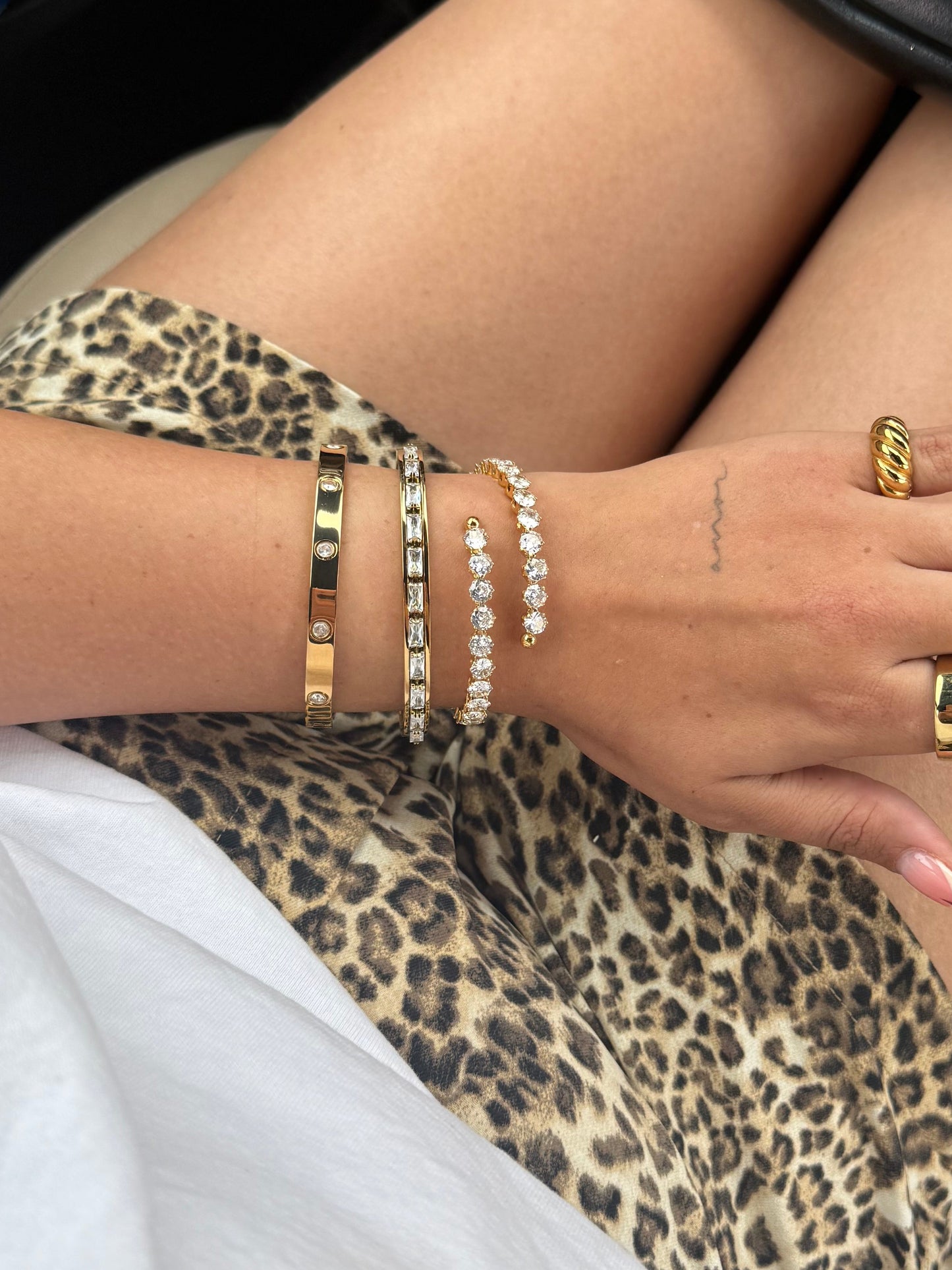 Cz Flexible Bracelet
