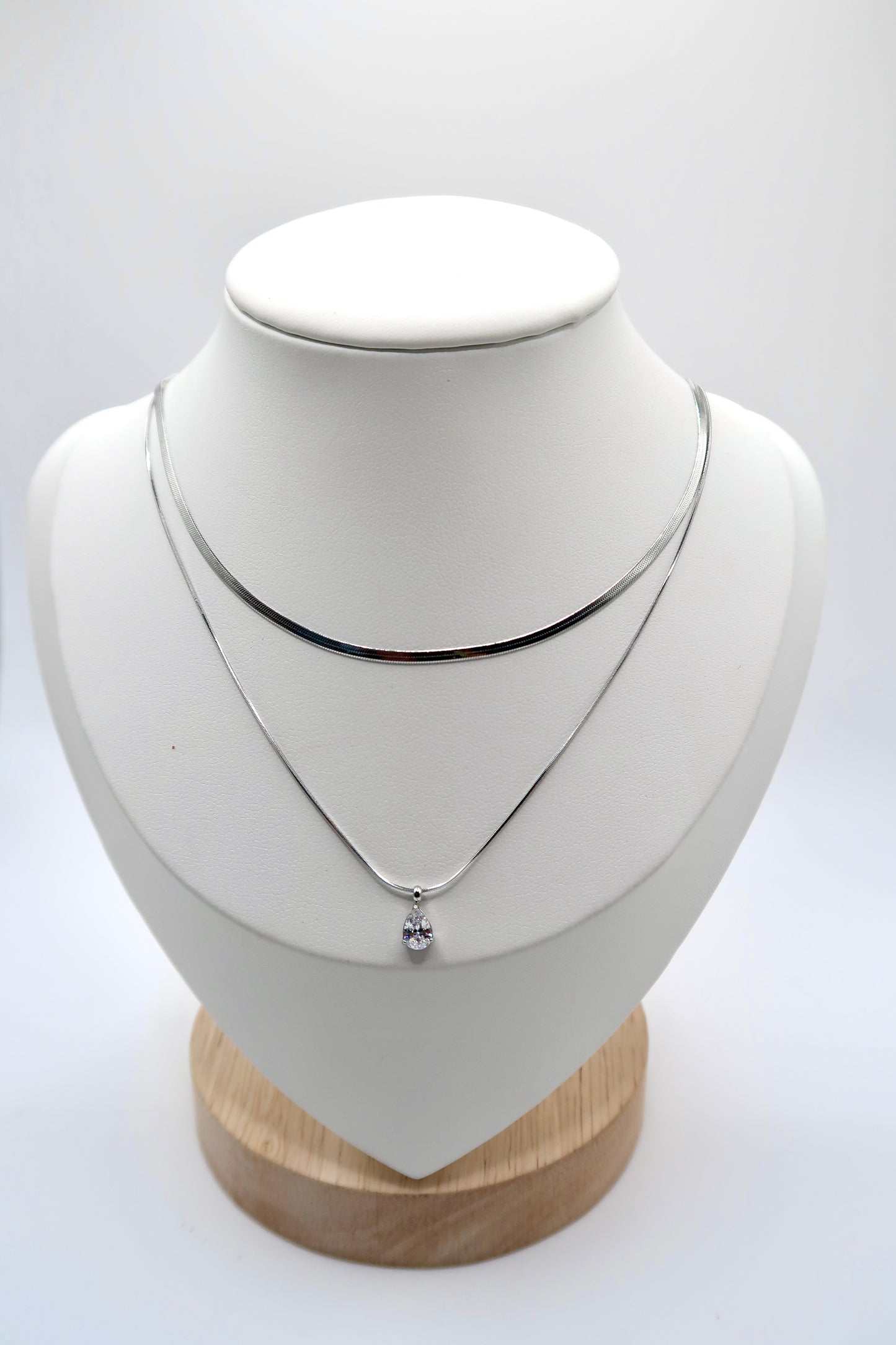 Paola Layered Necklace Silver