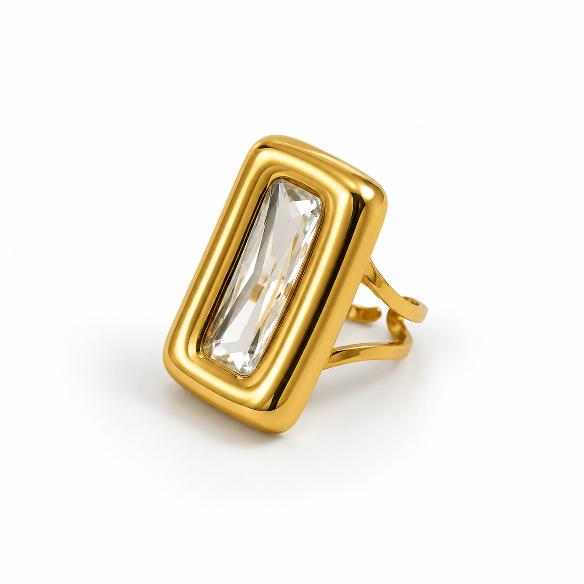 statement rectangle ring