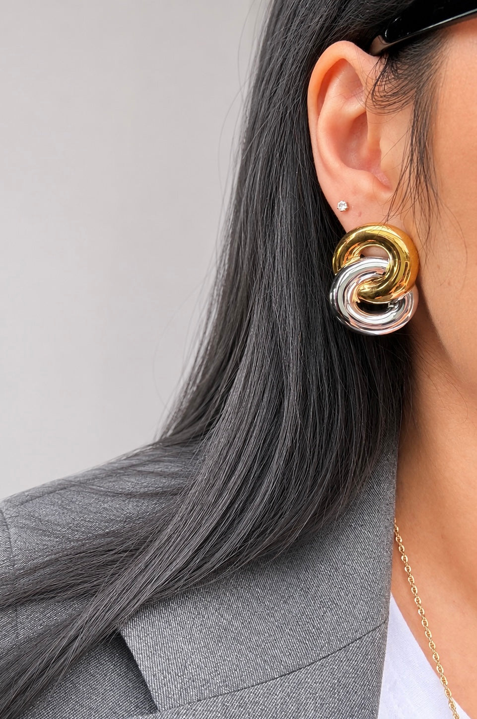 Tania Duo Tone Earrings
