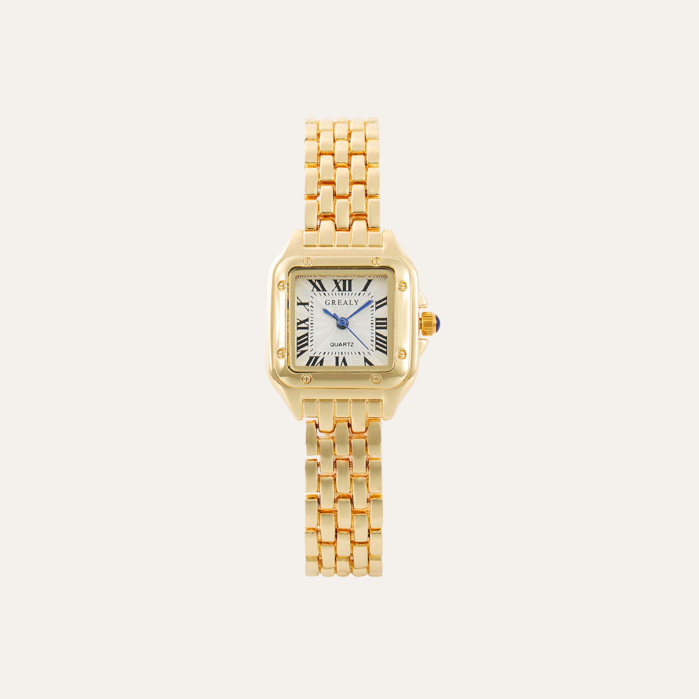 Roma Square Watch Gold