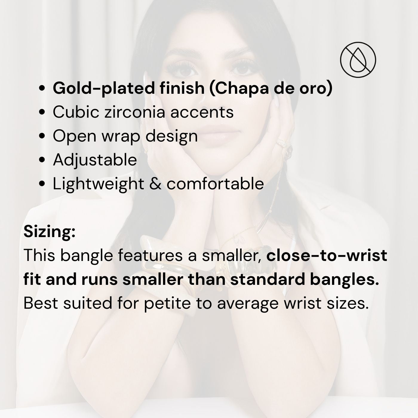 Wrap around Cz Bangle
