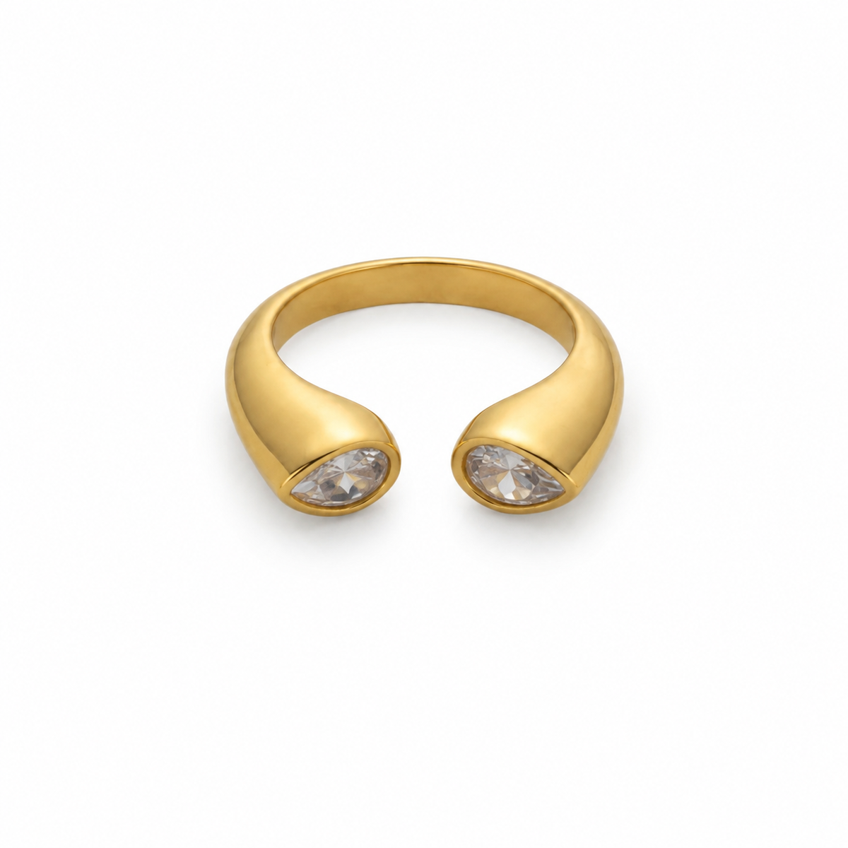 open cz ring