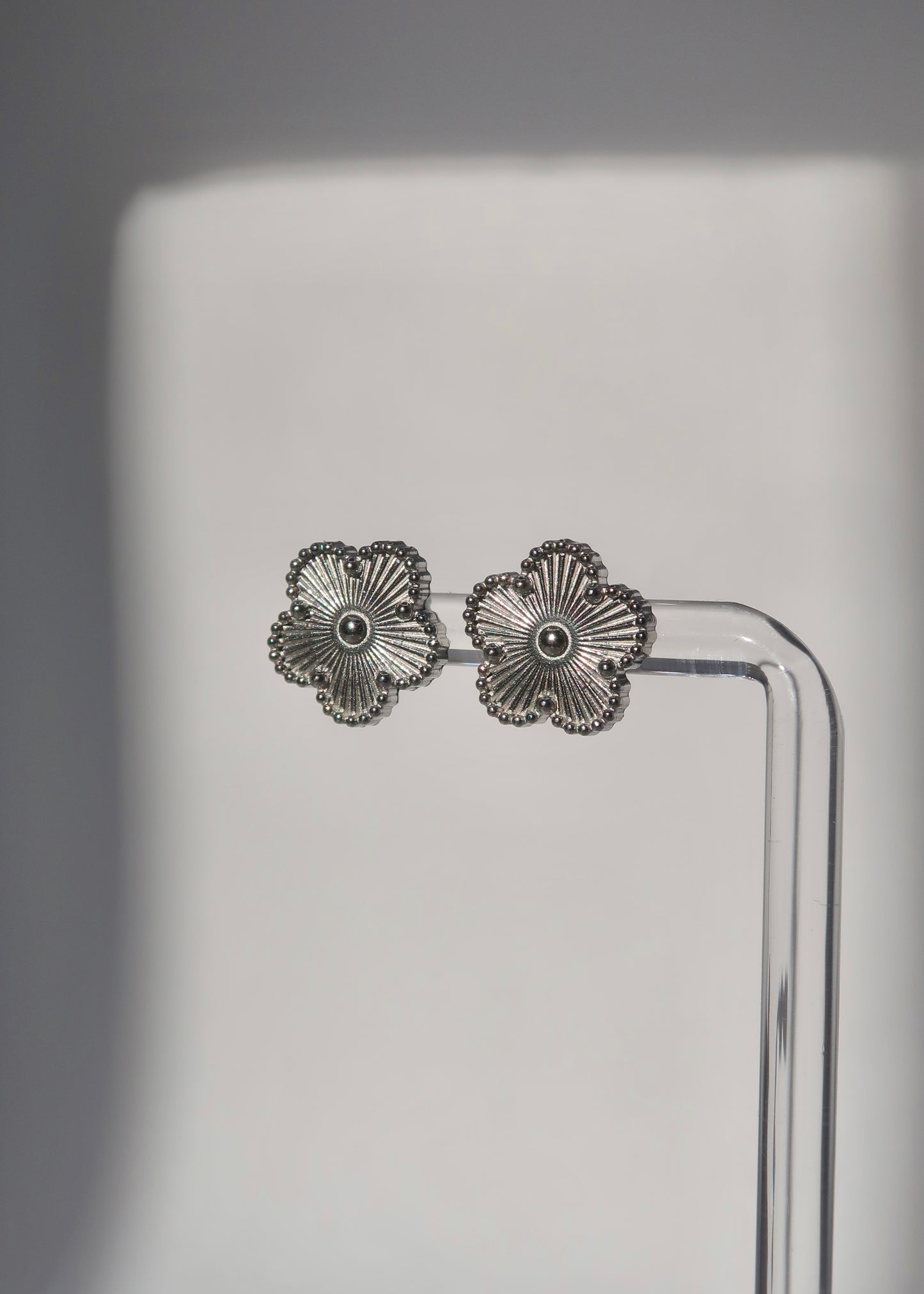 Clover Silver Studs