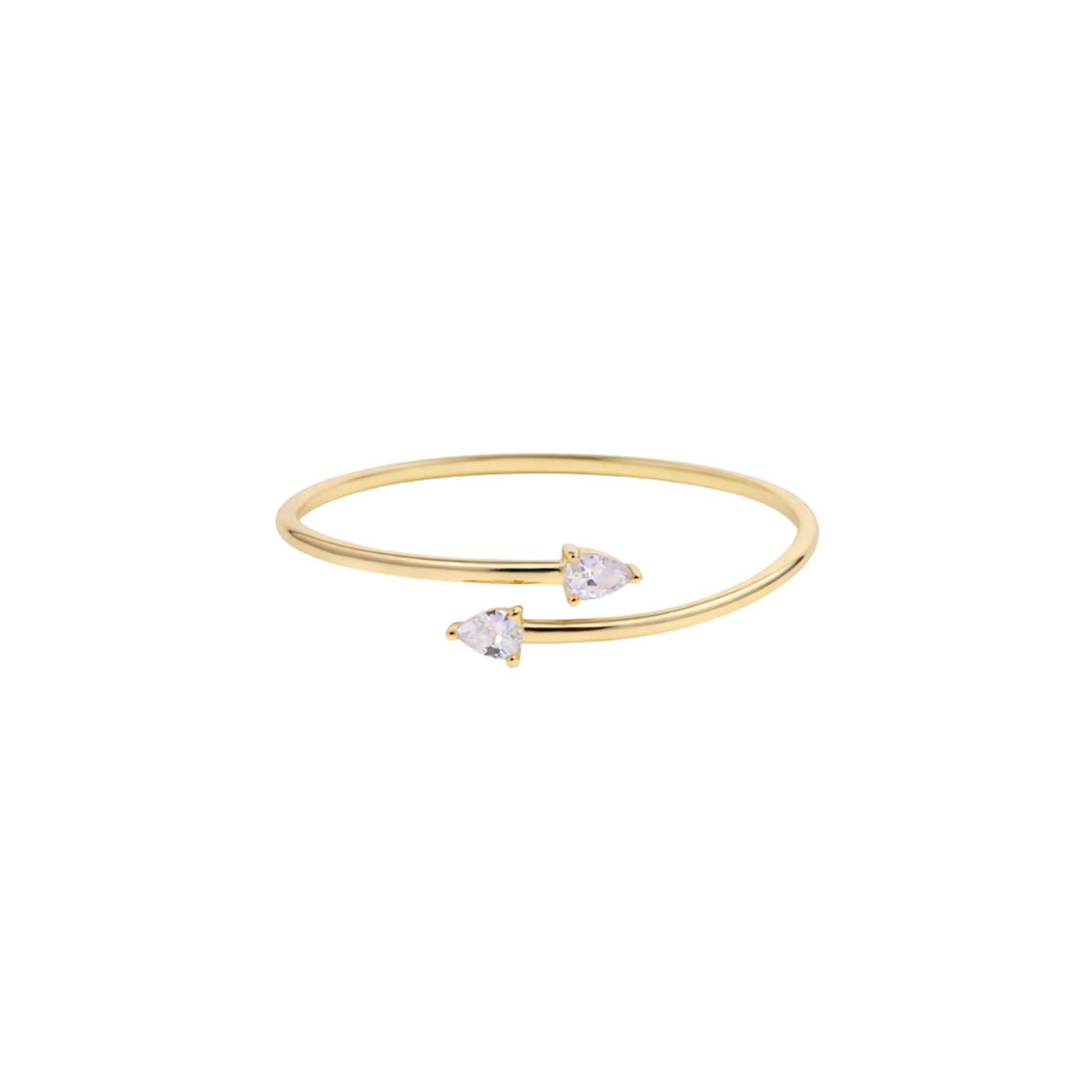 Wrap around Cz Bangle