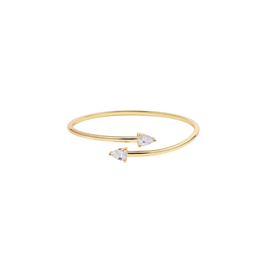 Wrap around Cz Bangle