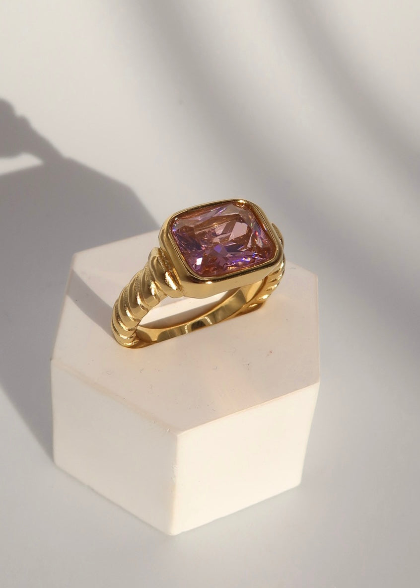 Aurora Cushion Ring