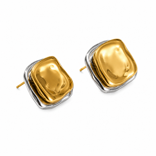 duo colored chunky studs
