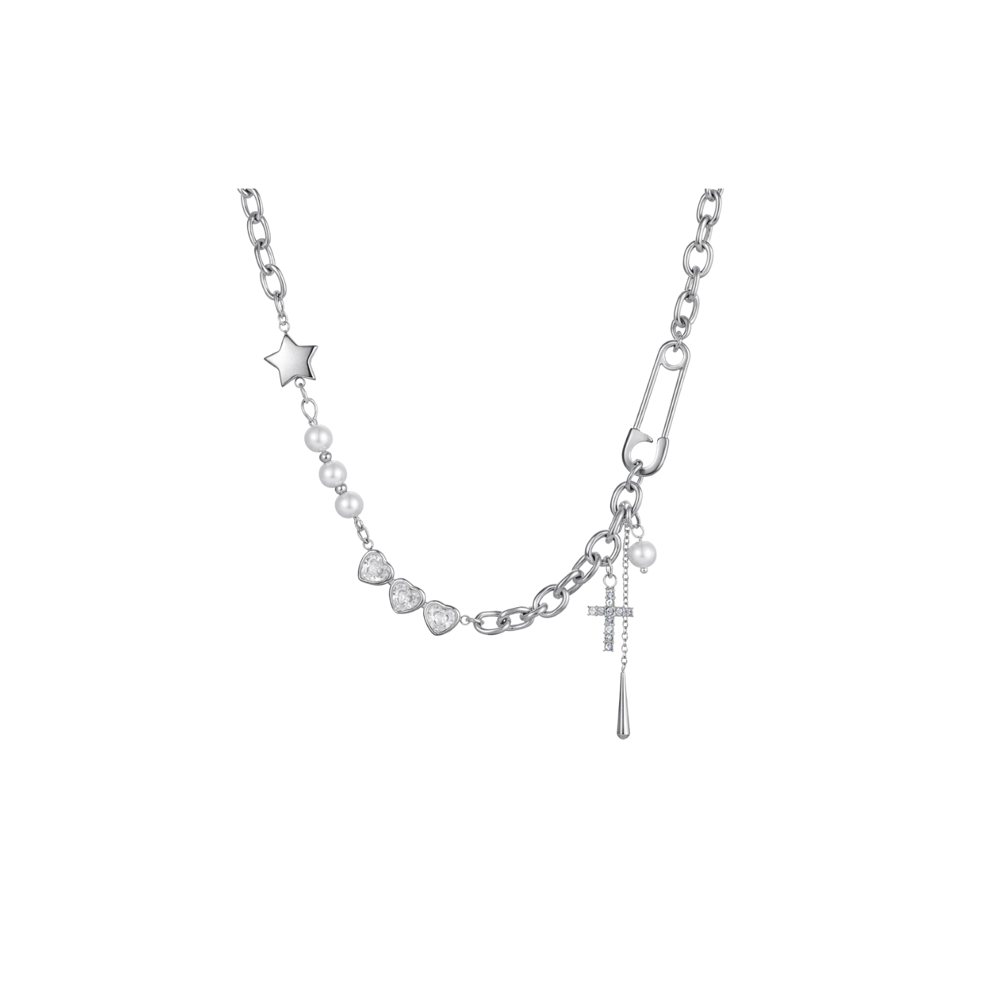 Chantal Necklace in Silver