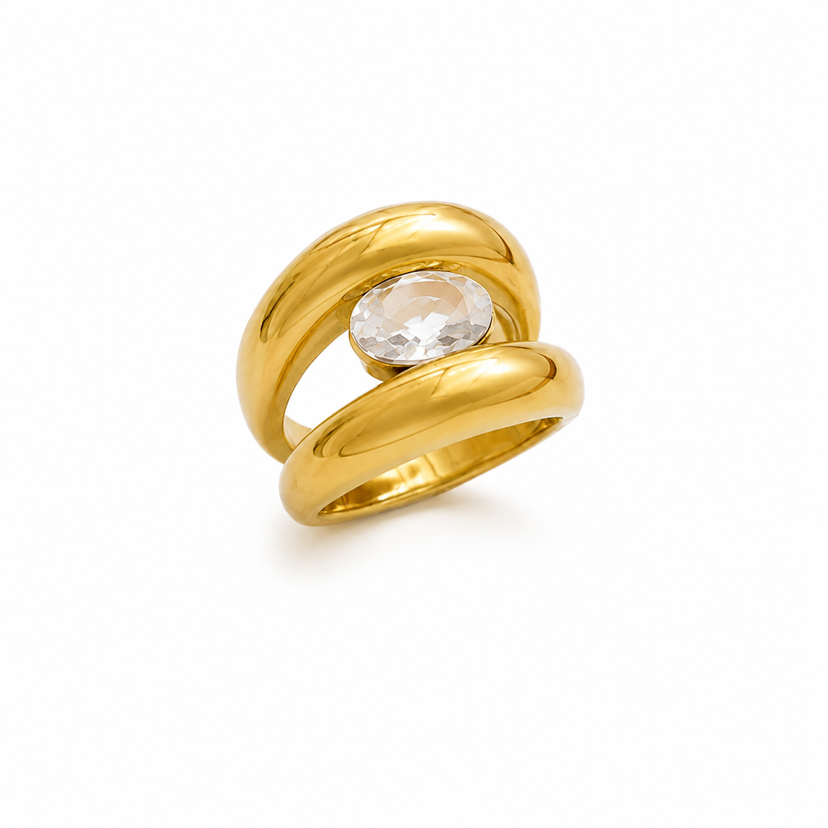 chunky cz ring