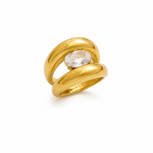 chunky cz ring