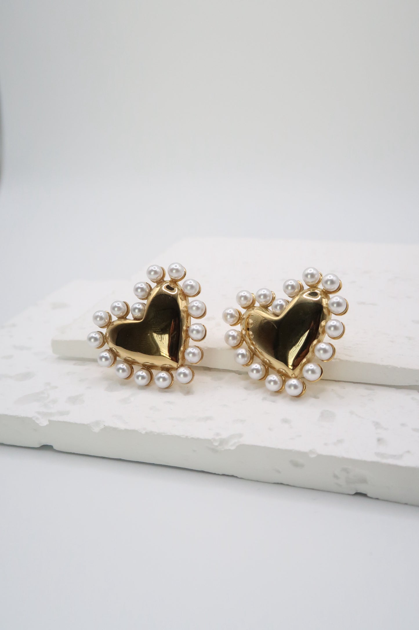 Amora Heart Studs