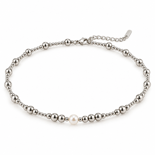 pearl & beads necklace