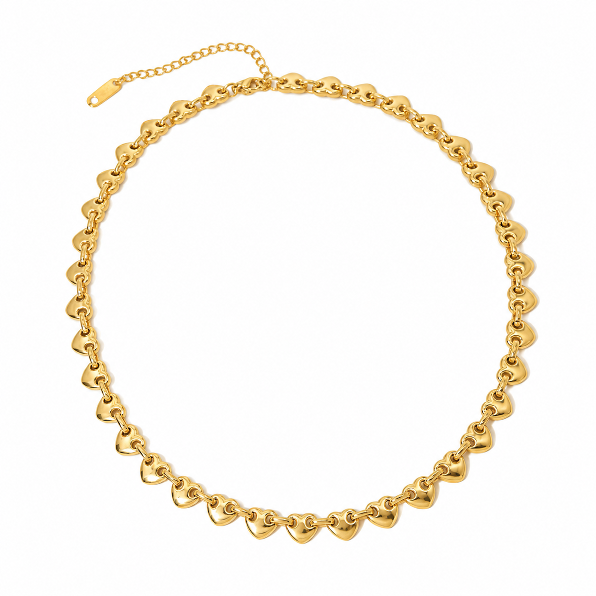 interlock heart necklace