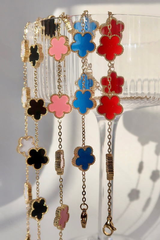 Colored Clover Bracelets