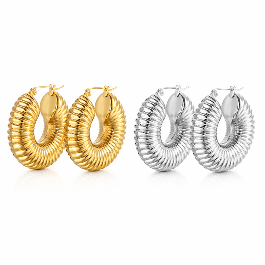 Pauline Ribbed Earrings