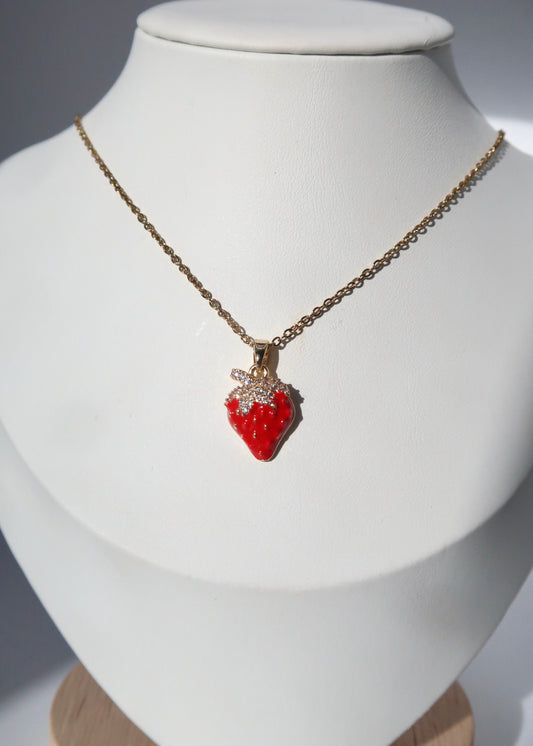 Sweetheart Strawberry Necklace