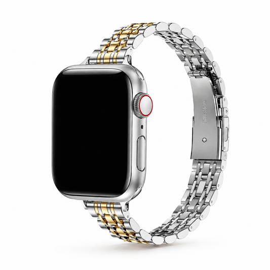 duo tone slim watch band