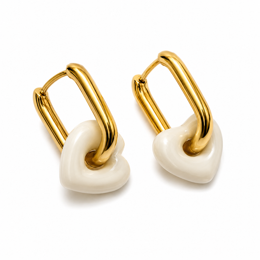 Heart Drop Earrings