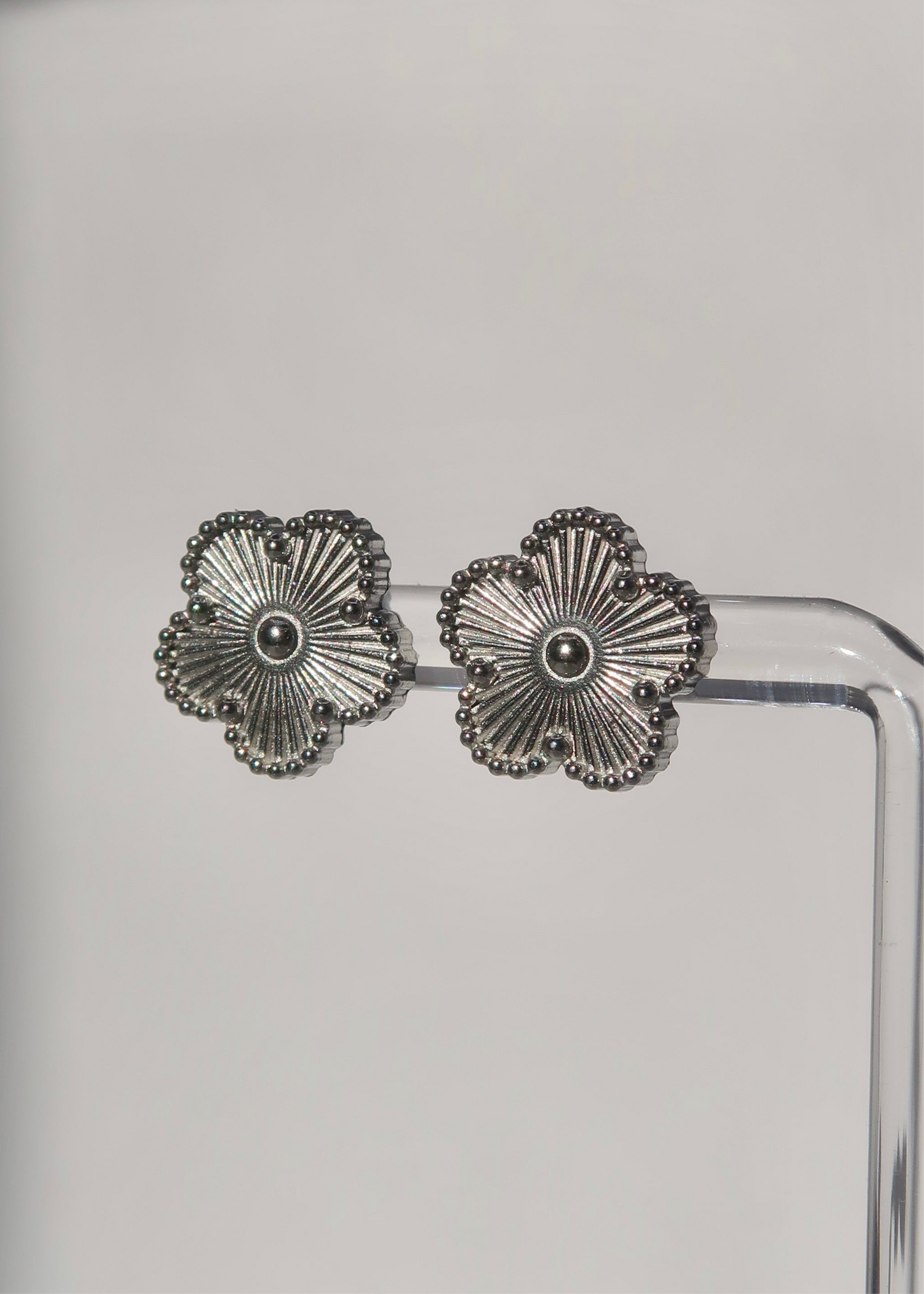 Clover Silver Studs