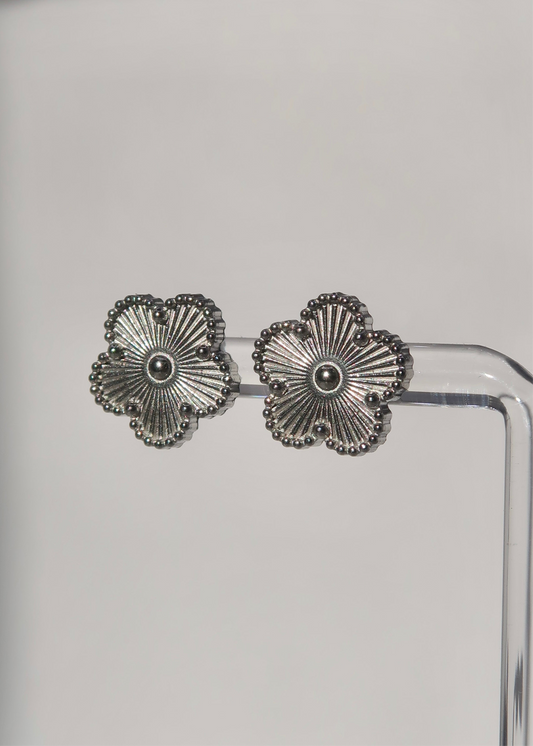 Clover Silver Studs
