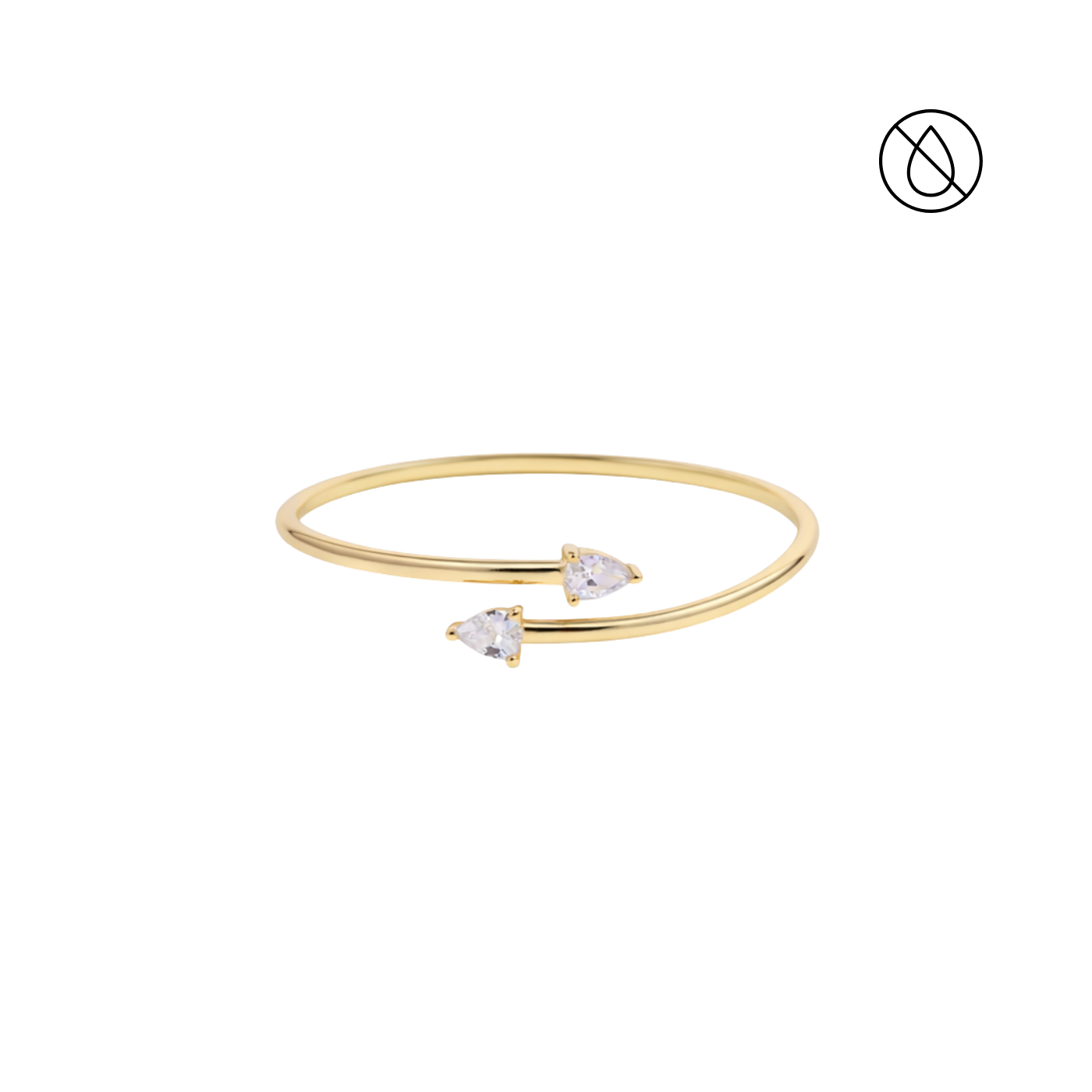 Wrap around Cz Bangle