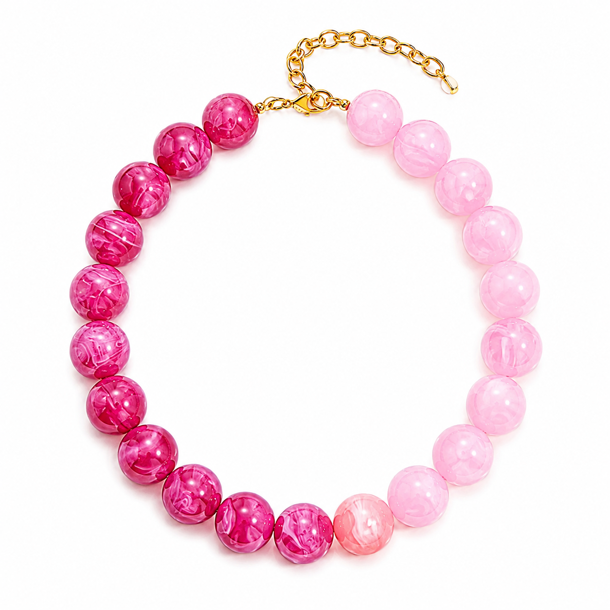 resin beaded chunky necklaces
