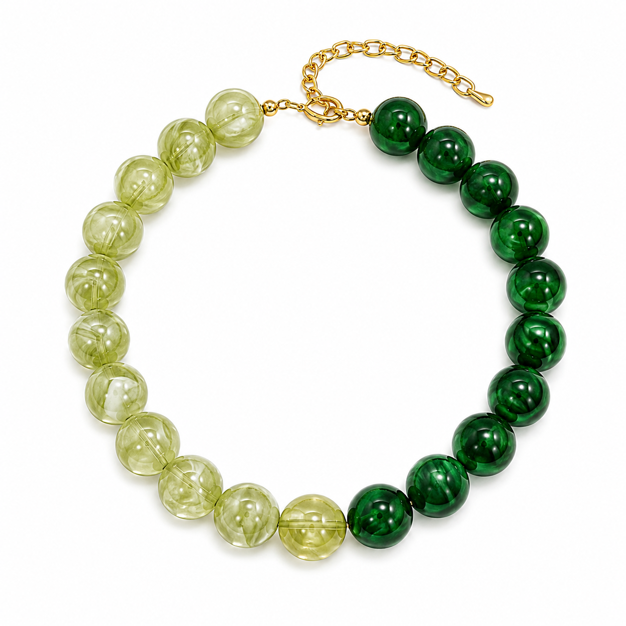 resin beaded chunky necklaces