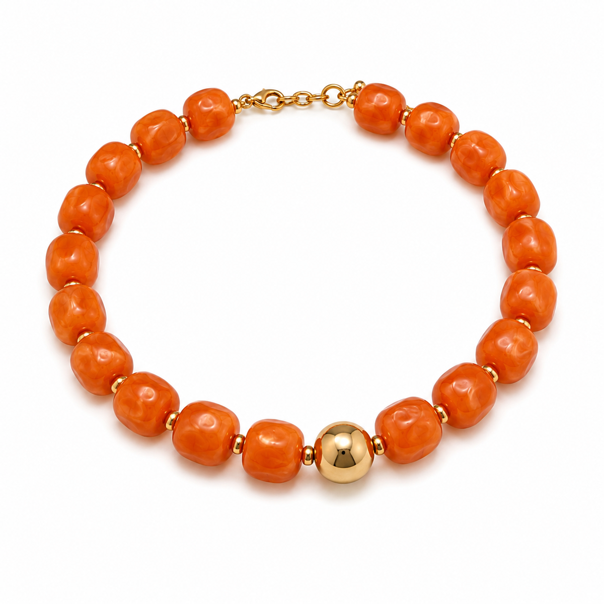 meli chunky resin necklace