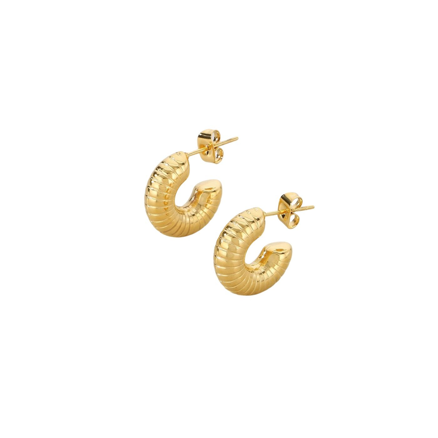 Ribbed Stella Earring