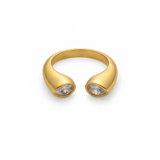 open cz ring
