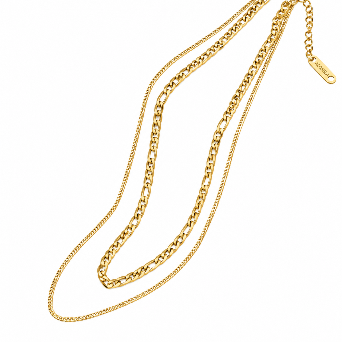dainty niki double layered necklace