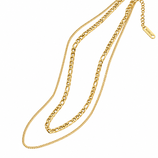 dainty niki double layered necklace