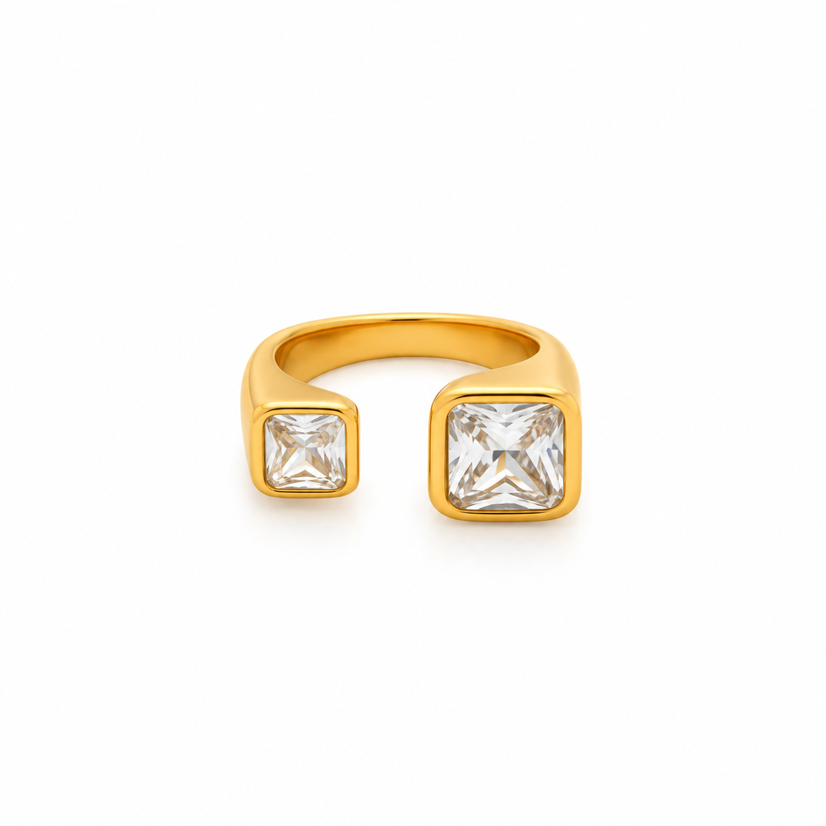 squared open ring
