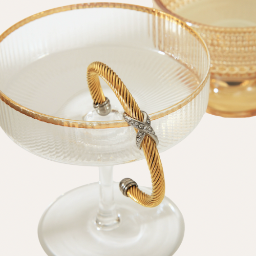 Dual Tone Hailey Bangle